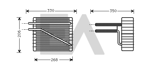 Évaporateur climatisation EACLIMA 43B22008