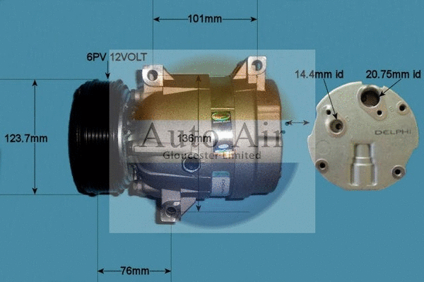 Compresseur, climatisation AUTO AIR GLOUCESTER 14-1113
