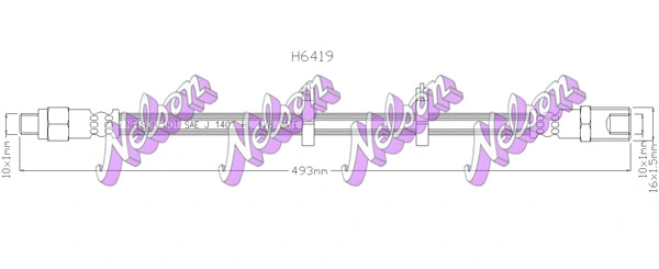 Flexible de frein KAWE H6419