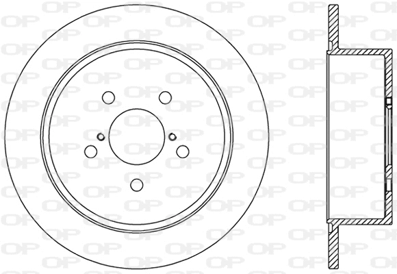 Disque de frein OPEN PARTS BDR2470.10