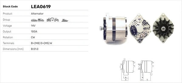Alternateur LUSA LEA0619