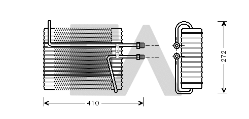 Évaporateur climatisation EACLIMA 43B78004