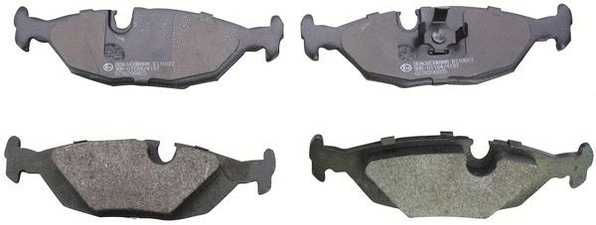 Kit de plaquettes de frein, frein à disque DENCKERMANN B110077