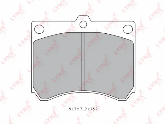 Kit de plaquettes de frein, frein à disque LYNXAUTO BD-5120