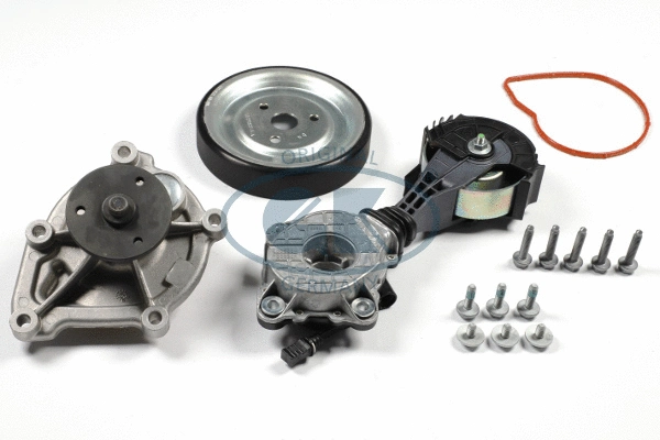 Pompe à eau+Jeu de courroie trapézoïdale à nervures GK K980540C