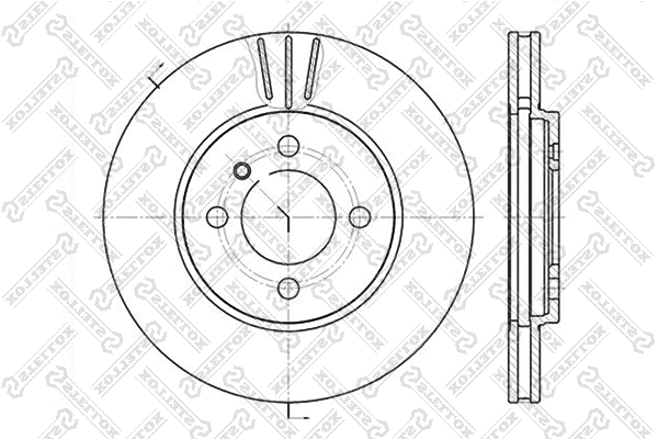 Disque de frein STELLOX 6020-1509V-SX
