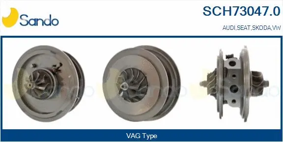Groupe carter, turbocompresseur SANDO SCH73047.0