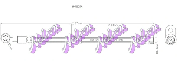 Flexible de frein KAWE H4839
