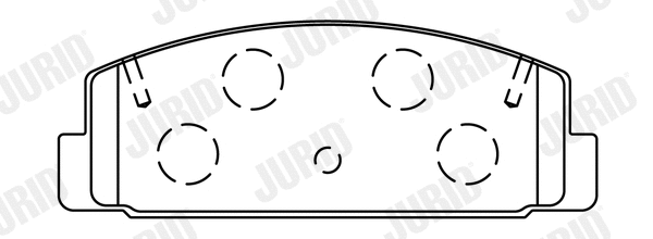 Kit de plaquettes de frein, frein à disque JURID 572490J