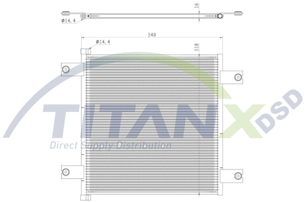 Condenseur, climatisation TitanX CD179004