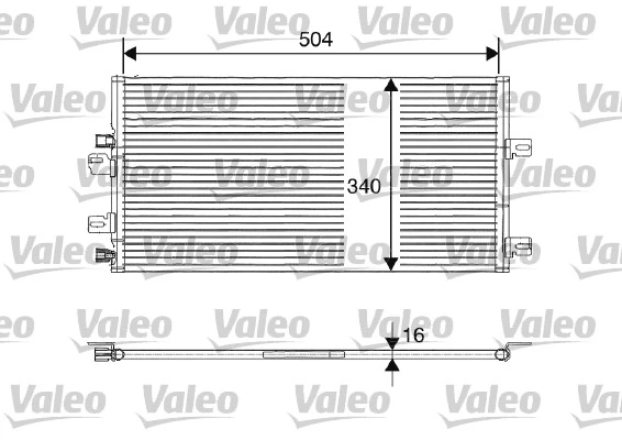 Condenseur, climatisation VALEO 817687