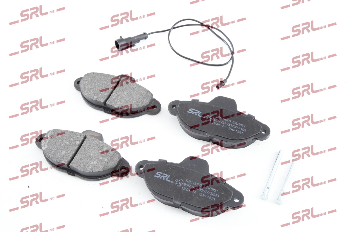 Kit de plaquettes de frein, frein à disque SRLine S70-0670