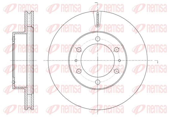 Disque de frein REMSA 61875.10