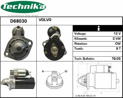 Démarreur Technika D68030