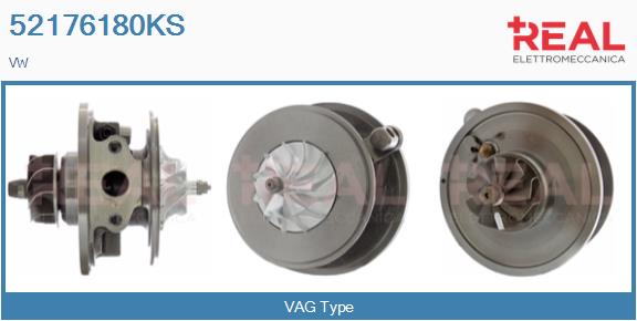 Groupe carter, turbocompresseur REAL 52176180KS