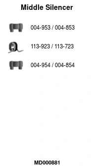Silencieux central FA1 MD000881