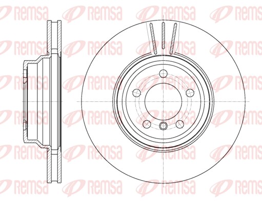 Disque de frein REMSA 61078.10