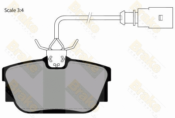 Kit de plaquettes de frein, frein à disque Brake ENGINEERING PA1470