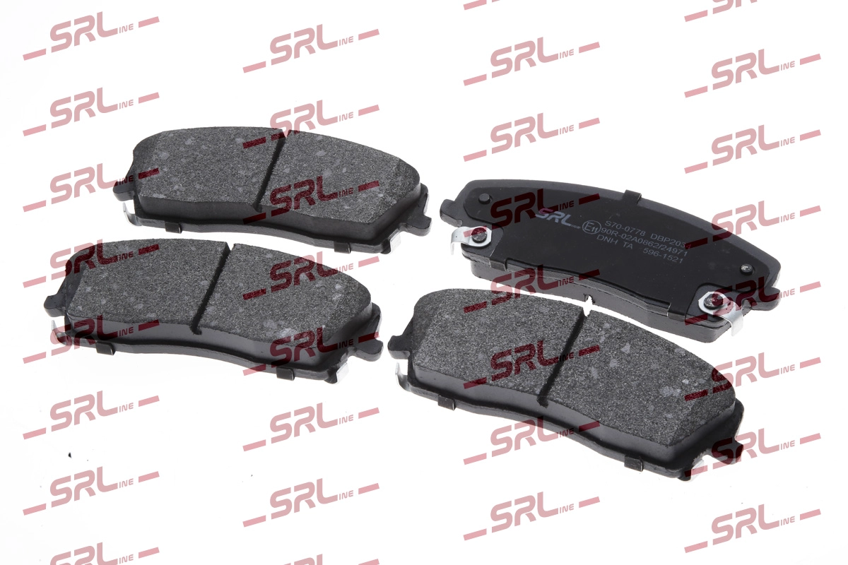 Kit de plaquettes de frein, frein à disque SRLine S70-0778