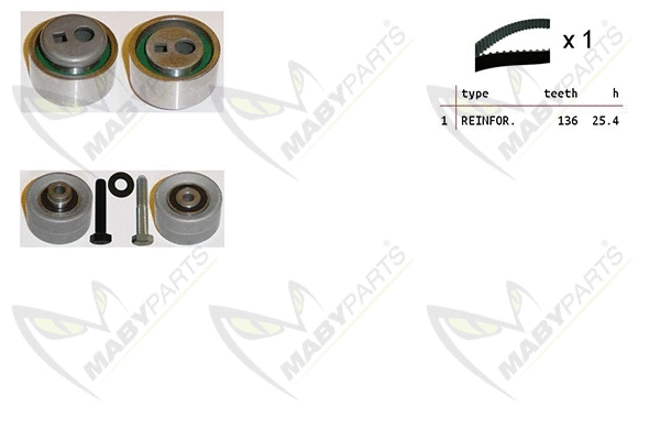 Kit de courroie crantée MABYPARTS OBK010139