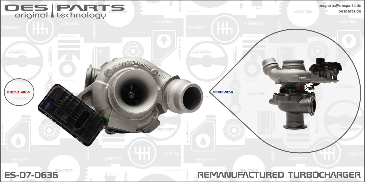 Turbocompresseur, suralimentation OES PARTS ES-07-0636