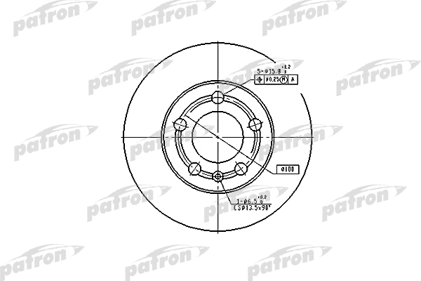 Disque de frein PATRON PBD4253