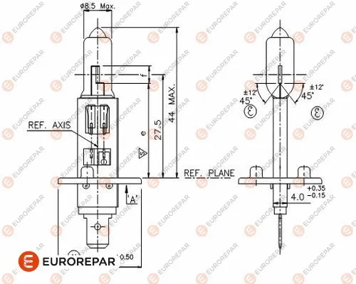 Ampoule, projecteur longue portée EUROREPAR 1616430880