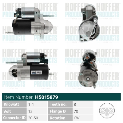 Démarreur HOFFER H5015879