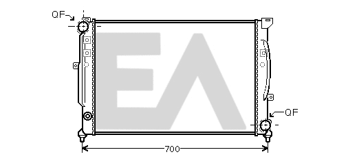 Radiateur, refroidissement du moteur EACLIMA 31R02088