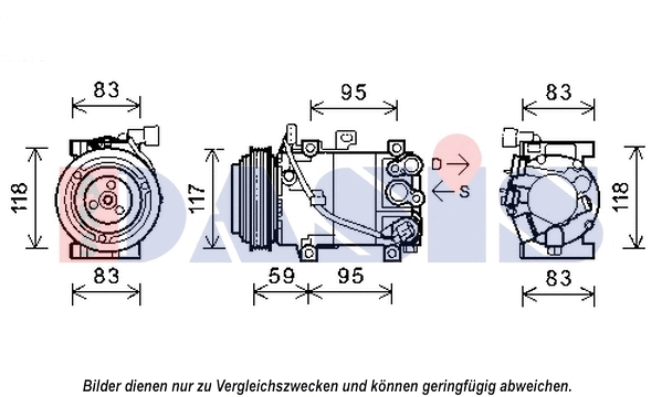 Compresseur, climatisation AKS DASIS 852577N