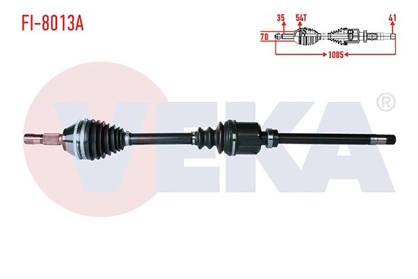 Arbre de transmission VEKA FI-8013A