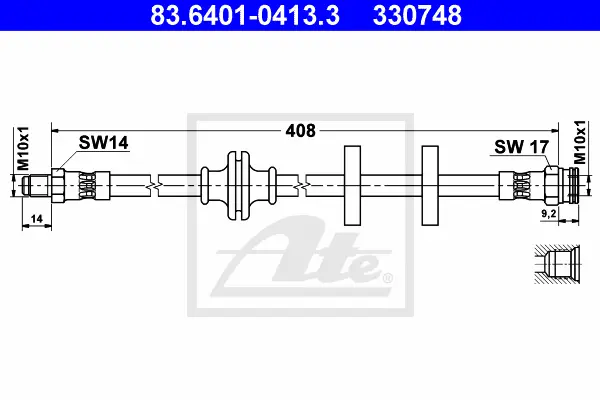 Flexible de frein ATE-APAC 83.6401-0413.3