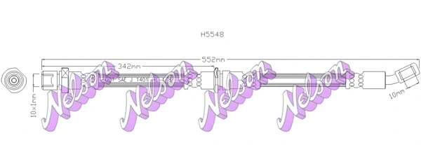Flexible de frein KAWE H5548