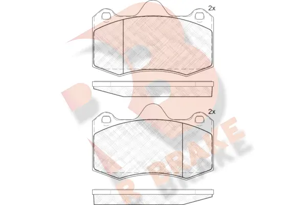 Kit de plaquettes de frein, frein à disque R BRAKE RB2009