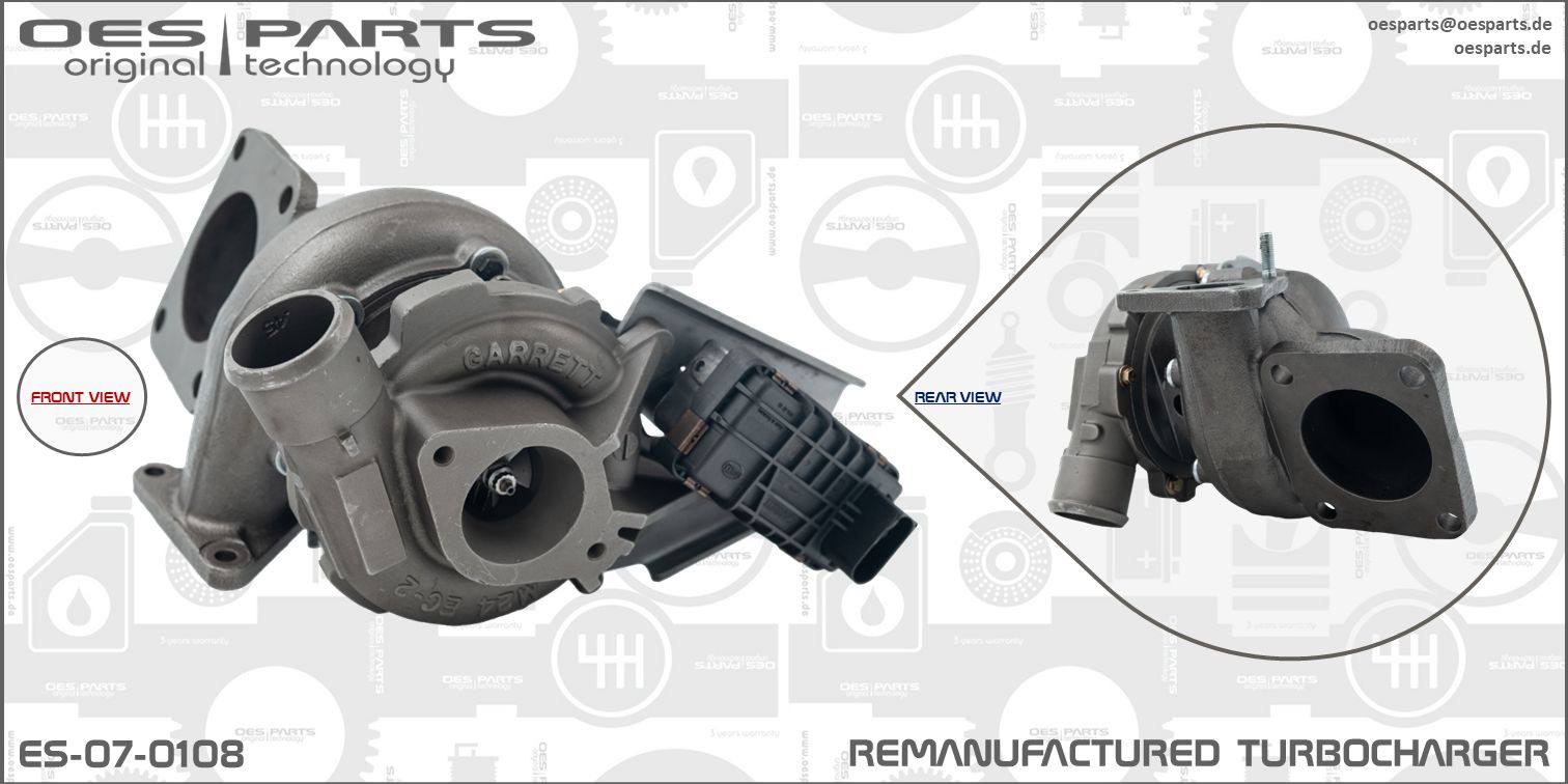 Turbocompresseur, suralimentation OES PARTS ES-07-0108