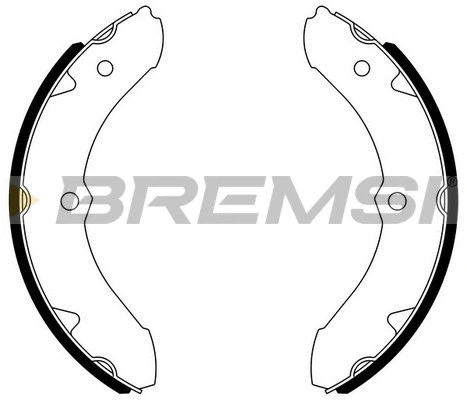 Jeu de mâchoires de frein BREMSI GF0942