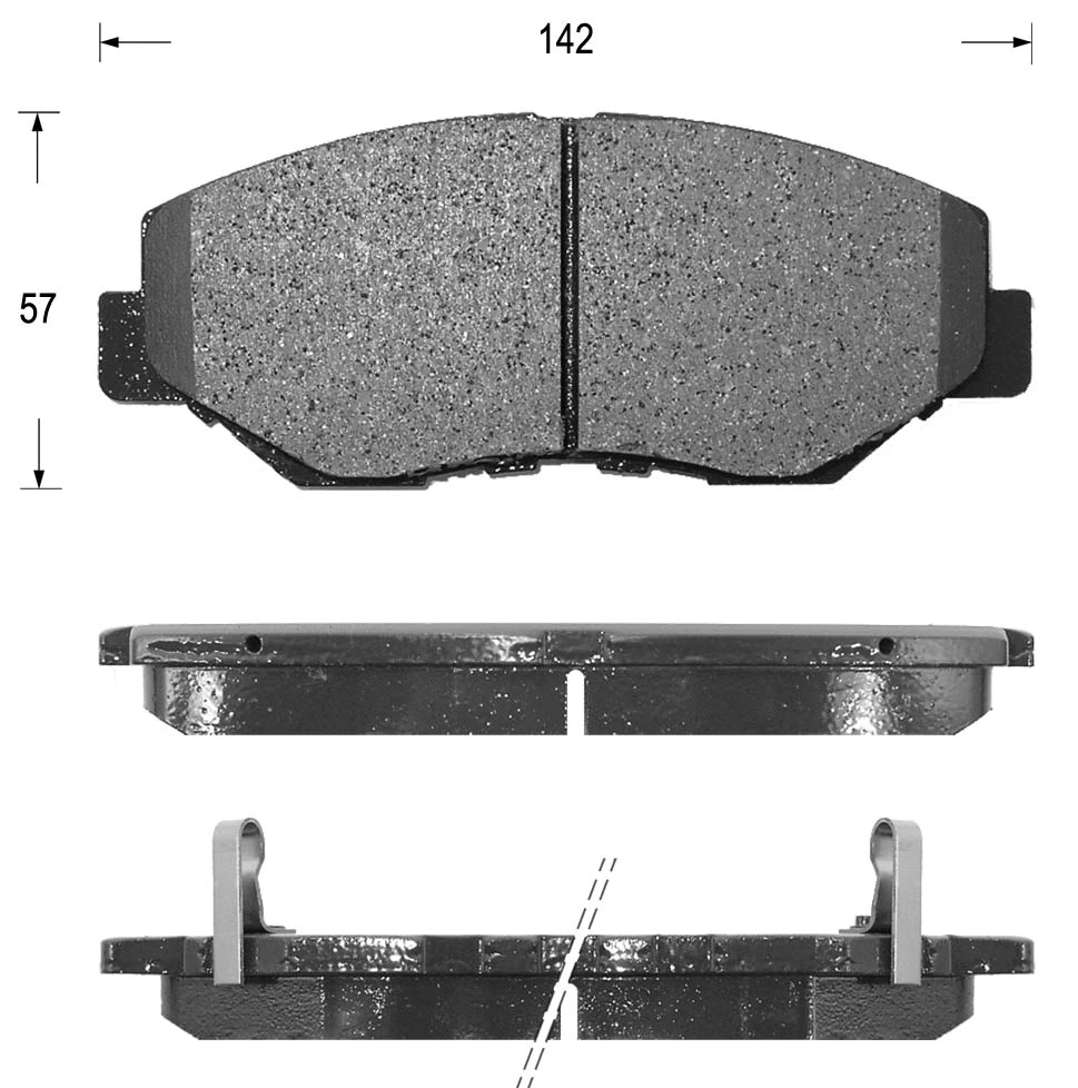 Kit de plaquettes de frein, frein à disque KAISHIN FK5128