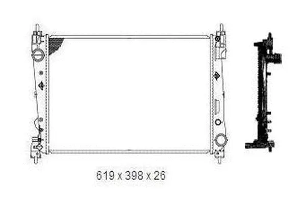 Radiateur, refroidissement du moteur ORDONEZ 2065091
