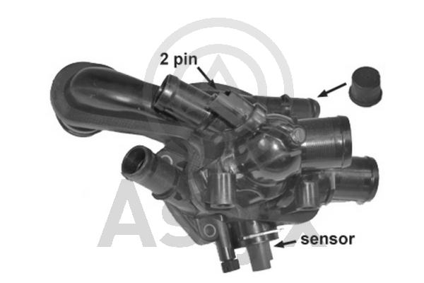 Thermostat, liquide de refroidissement Aslyx AS-503942