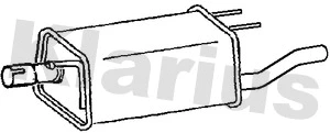 Silencieux arrière KLARIUS 220840