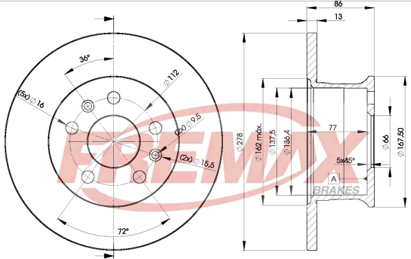 Disque de frein FREMAX BD-3011