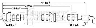 Flexible de frein BORG & BECK BBH7083