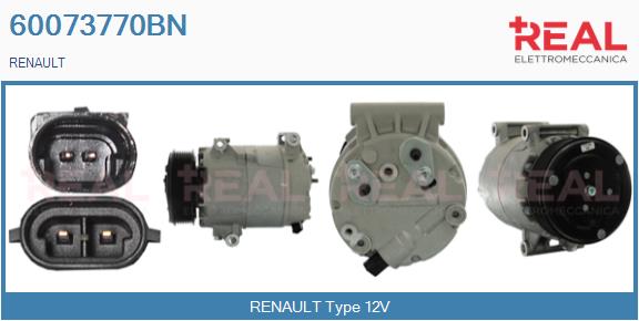 Compresseur, climatisation REAL 60073770BN