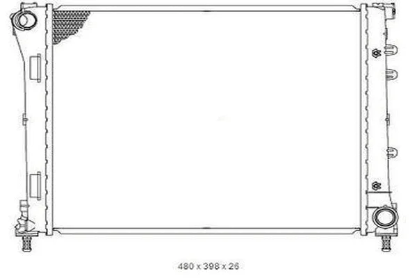 Radiateur, refroidissement du moteur ORDONEZ 2065080