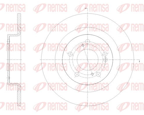 Disque de frein REMSA 62104.00