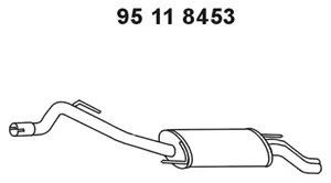 Silencieux arrière EBERSPÄCHER 95 11 8453