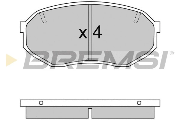 Kit de plaquettes de frein, frein à disque BREMSI BP2421