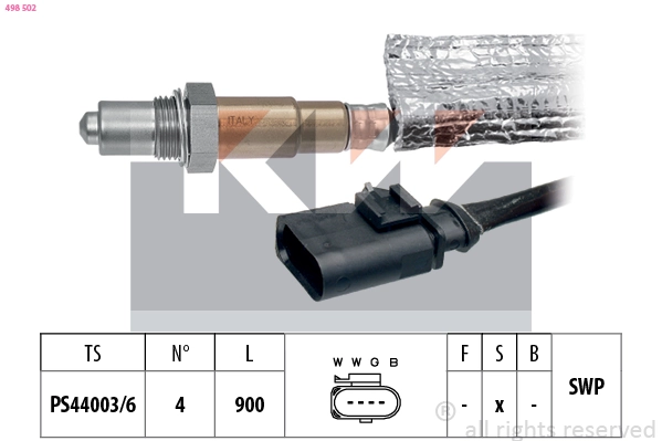 Sonde lambda KW 498 502