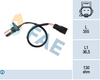 Capteur d'angle, vilebrequin FAE 79410