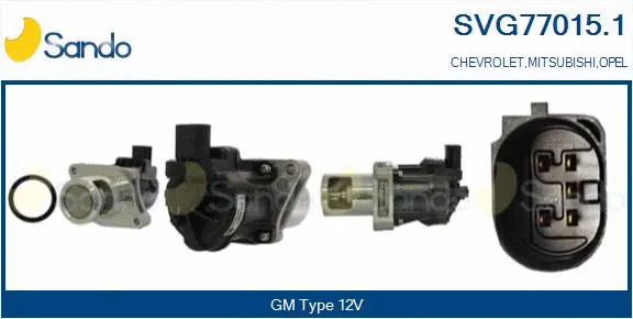 Vanne EGR SANDO SVG77015.1